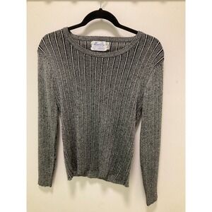 Monrose Knitwear vintage metallic thread top